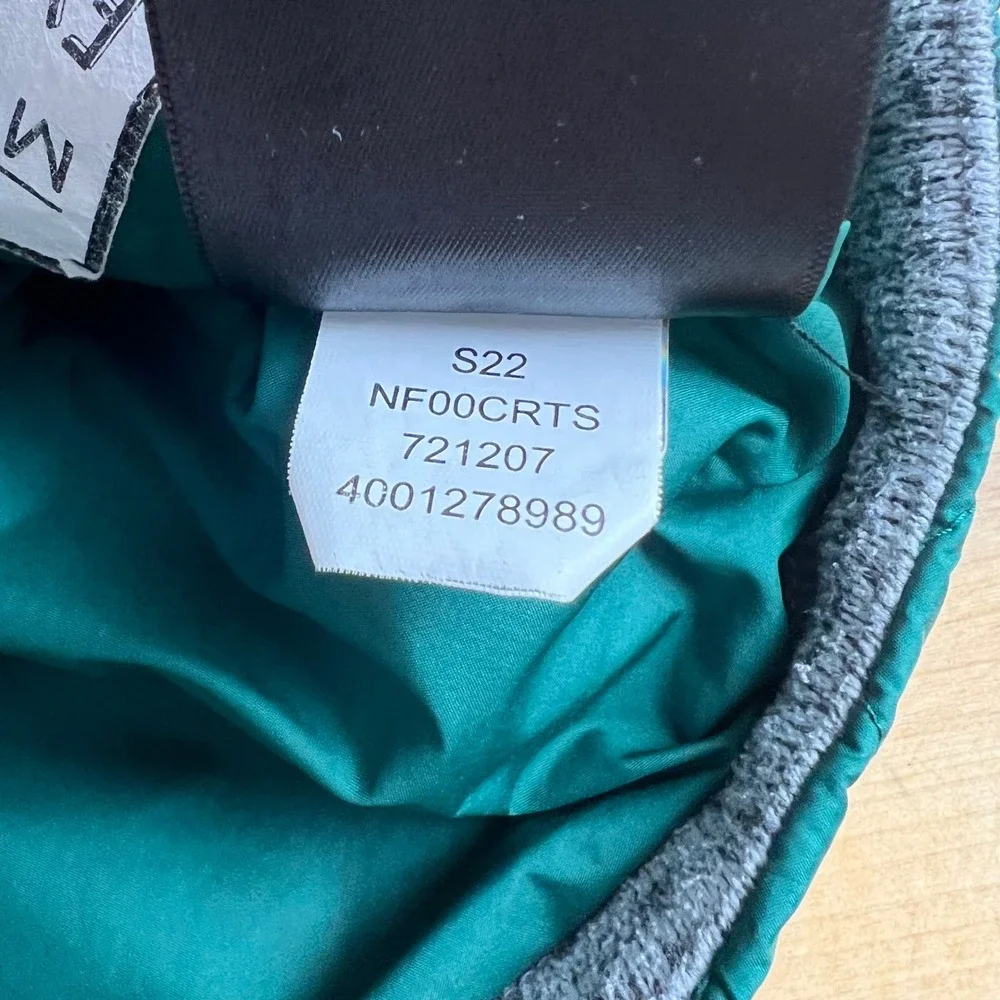 The North Face Jacket Mixed Media Quilted Fleece Toddler Size 2T Green Grey